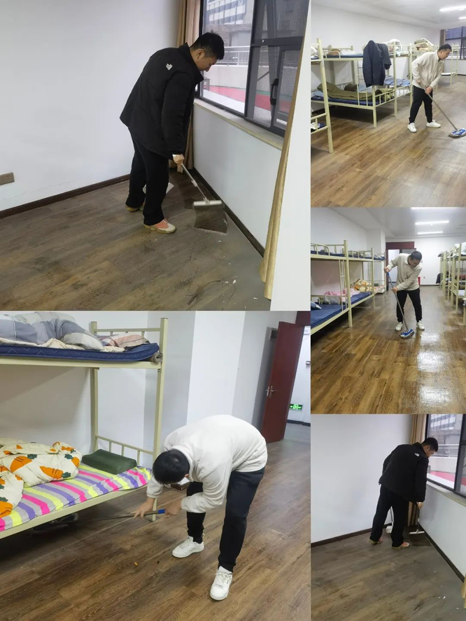 機(jī)關(guān)團(tuán)支部組織志愿者開展“扮靚新宿舍，溫情暖人心”集中清掃活動